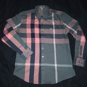 Burberry button up. Please read description